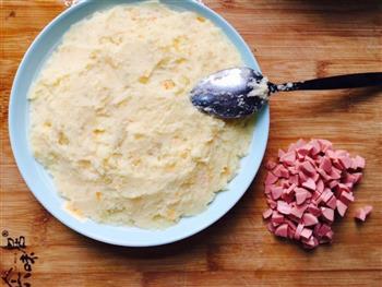 咸蛋黄芝士焗土豆泥的做法步骤7