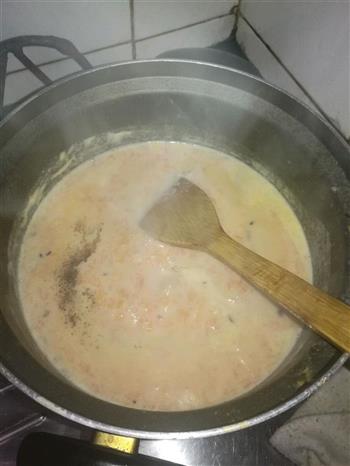 韭菜鸡蛋饼+南瓜奶汤的做法步骤10