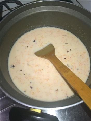 韭菜鸡蛋饼+南瓜奶汤的做法步骤9