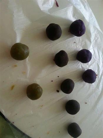 层层酥饼-紫薯莲蓉豆沙的三色美味的做法步骤6