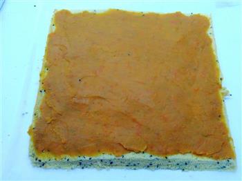 超健康的黑芝麻薯泥蛋糕卷的做法步骤12