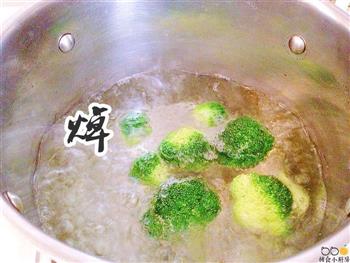 蒜香黄油三文鱼炒饭的做法步骤3