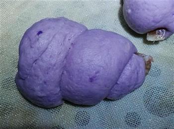 紫薯香肠卷的做法图解3