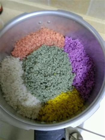 五色糯米饭的做法步骤8