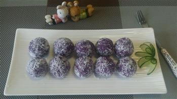 紫薯椰蓉球的做法步骤7