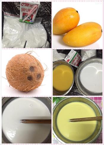 芒果椰汁千层糕的做法图解1