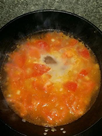 西红柿鸡蛋菠菜面的做法图解14