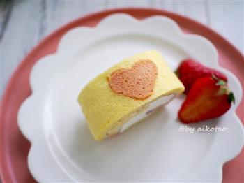 爱心草莓蛋糕卷的做法图解25