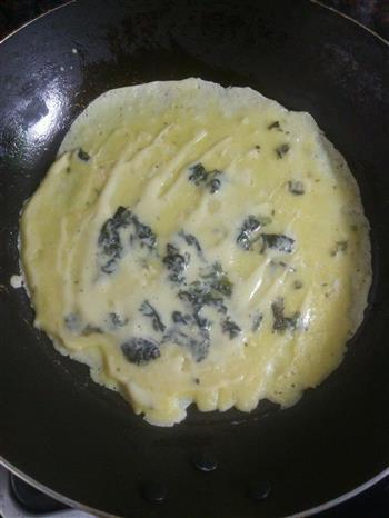 紫菜虾皮鸡蛋饼的做法步骤7