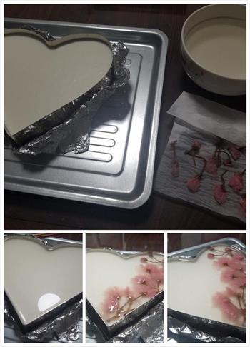 樱花酸奶慕斯蛋糕的做法图解13