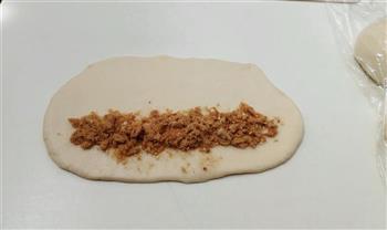 香葱芝士肉松面包—无蛋版的做法图解9