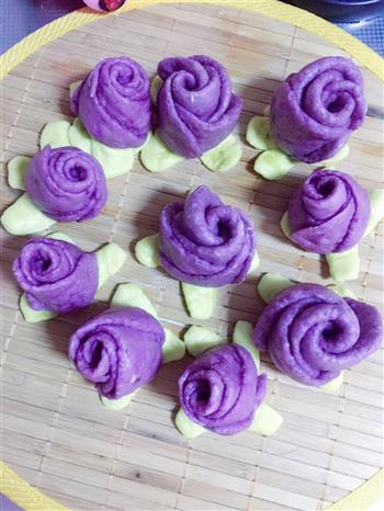 紫薯玫瑰花馒头的做法步骤20