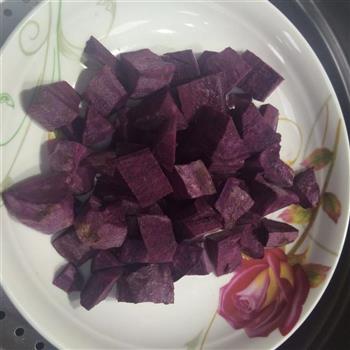 奶香紫薯米糊的做法步骤2