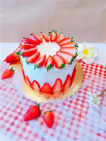草莓酸奶蛋糕的做法步骤17