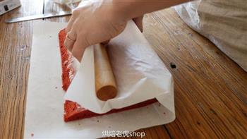 红丝绒蛋糕卷的做法图解15