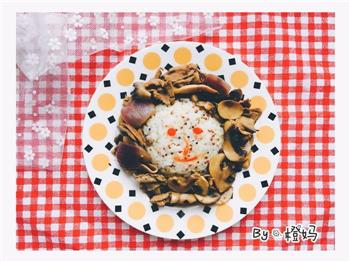 圆菇炒羊肉-杂粮饭的做法步骤6