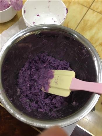 儿童可爱紫薯饼干的做法图解2