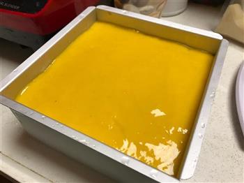 低热量芒果奶昔布丁蛋糕的做法步骤10