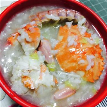 海鲜虾蟹粥的做法图解9