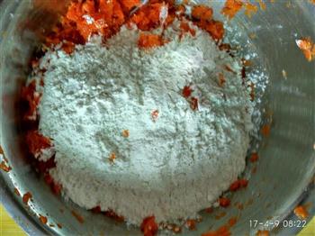 南瓜饼和胡萝卜馒头的做法图解5