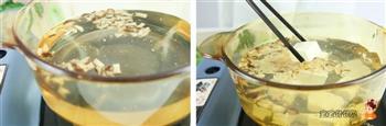 茼蒿豆腐虾皮汤的做法步骤4