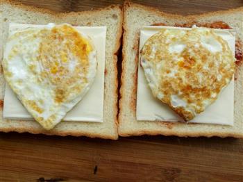 爱心早餐-三明治的做法图解4
