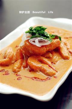 泰式红咖喱虾的热量