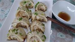 韭黄菌菇煎饺