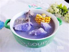 玉米紫山药脊骨汤