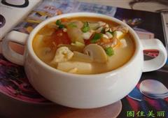 榨菜肉丝豆腐汤