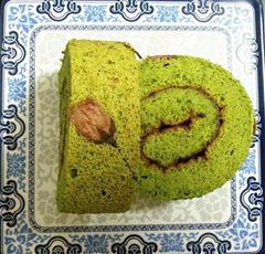 抹茶樱花蛋糕卷