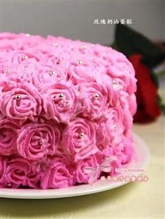 玫瑰奶油蛋糕