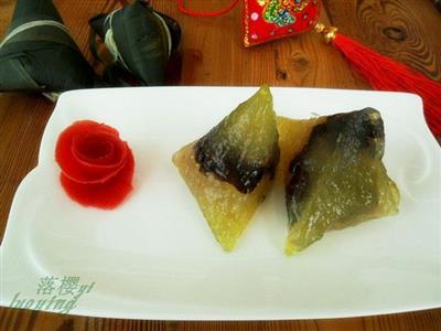 蜜红豆水晶粽子