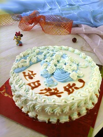 海浪裱花蛋糕