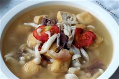 白玉菇油豆腐火腿汤