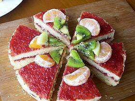 草莓酱夹心蛋糕