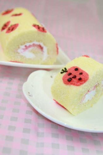 小草莓蛋糕卷
