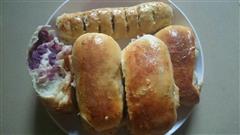 紫薯燕麦面包