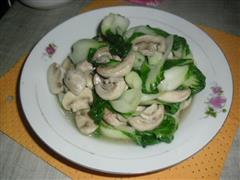 口蘑炒白菜