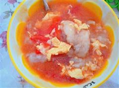 龙利鱼番茄鸡蛋汤