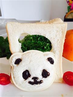 甜甜熊猫三明治