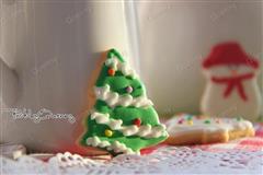 圣诞树糖霜饼干