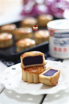 炼奶紫薯月饼