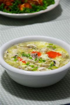 火鸡肉片蘑菇汤