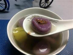 紫薯巧克力汤圆