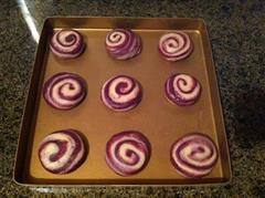 紫薯螺旋绿豆饼的热量