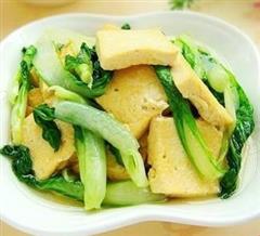 小青菜炒北豆腐
