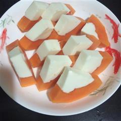 木瓜椰浆牛奶冻
