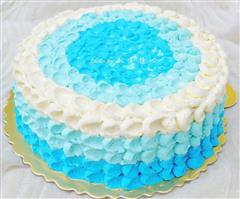 蓝色海洋之心蛋糕