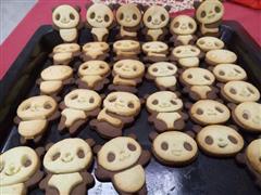 卡哇伊熊猫饼干